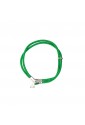 Bracciale Cordino Verde Croce Tau Argento Regalo Comunione Cresima Agios AGI282/B-VE