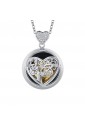 Collana Luca Barra Acciaio Dorato Chiama Angeli Cuore Sfera CK1753