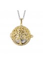 Collana Luca Barra Acciaio Dorato Chiama Angeli Albero Della Vita CK1750