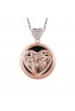 Collana Luca Barra Acciaio Rosa Cuore Sfera CK1754