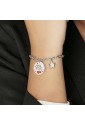 Bracciale Luca Barra Acciaio Amica Speciale Smalto Nero Rosso BK2319