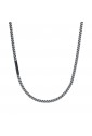 Collana Luca Barra Acciaio Elemento Nero CL291