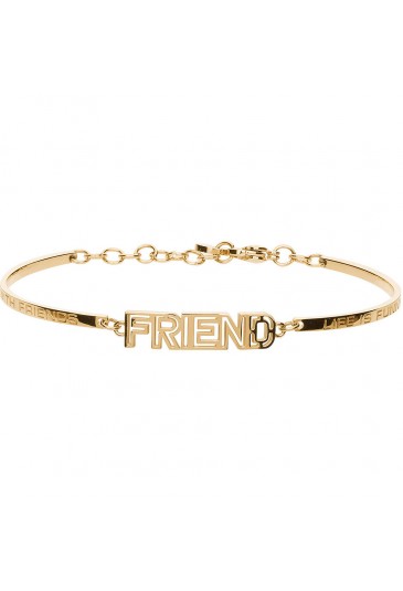 Bracciale Brosway Chakra Scritta Friend Significato Intesa Fiducia Acciaio Dorato Donna BHK235