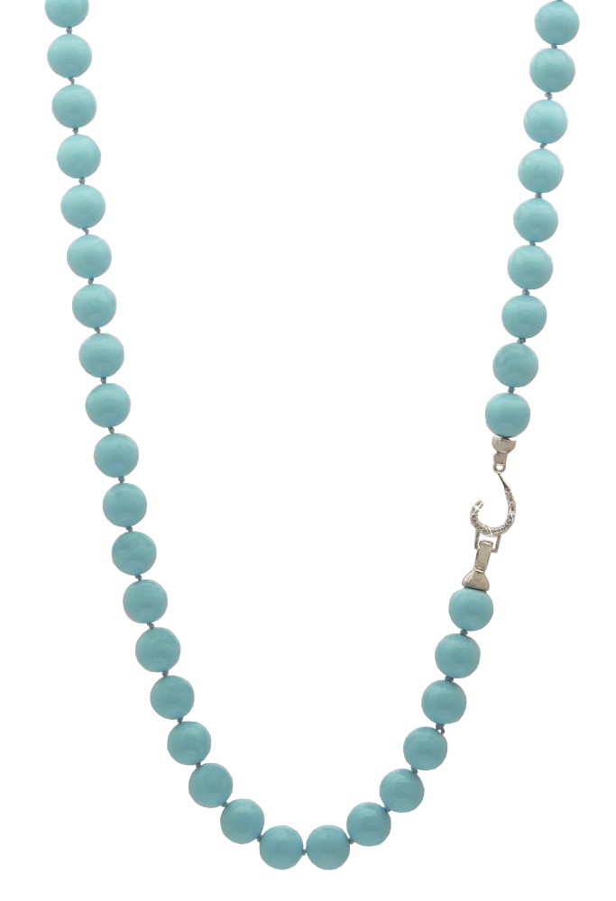 Collana con turchese rcostruto | Collane, Turchese, Pccol