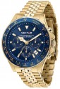 Orologio Sector 230 Acciaio Gold Cronografo Chrono Quadrante Blu Uomo R3273661030