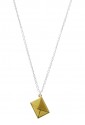 Collana Girocollo Mail Busta Gold Incisione Messaggio Infinito Argento Fantasia Monile 6CL4IFM4
