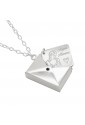 Collana Busta Rodio Targa Auguri Mamma KX5XVFM5