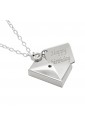 Collana Busta Rodio Targa Happy Birthday KX5XVFM7