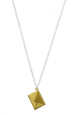 Collana Busta Gialla Targa Quadrifoglio 6CL4IFM3