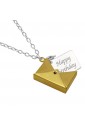 Collana Busta Gialla Targa Happy Birthday 6CL4IFM7