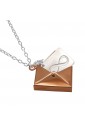 Collana Busta Rosa Targa Infinito 2YBZFFM4