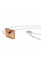 Collana Busta Rosa Targa Infinito 2YBZFFM4
