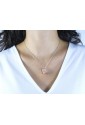 Collana Busta Rosa Targa Infinito 2YBZFFM4