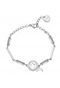 Bracciale Brosway Chakra Stella Incisione Non Smettere Di Sognare Cristalli Pendente Luna Acciaio BHKB106