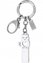 Portachiavi Moschettone Con Penndrive Usb 8GB Acciaio Gatto 1881-03