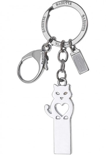 Portachiavi Moschettone Con Penndrive Usb 8GB Acciaio Gatto 1881-03