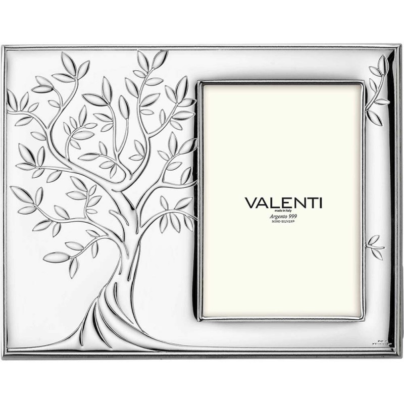 Cornice Portafoto Nozze Argento Albero Della Vita Bilamina Misura 10X15  Valenti 51106/3XL - Fantasia Monile