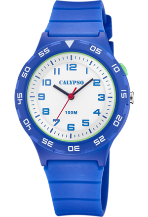 Orologio Calypso Bambino Kids Solo Tempo Illuminazione Gomma Azzurro K5797/2