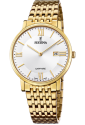 Orologio Festina Swiss Made Gold Solo Tempo Quadrante Bianco Donna F20020/1