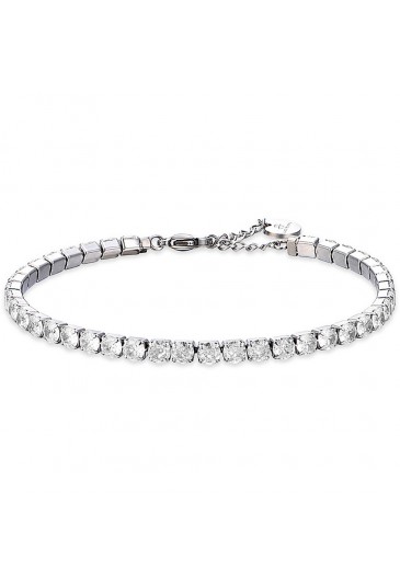 Bracciale Tennis in acciaio con Cristalli Bianchi Luca Barra BK2365