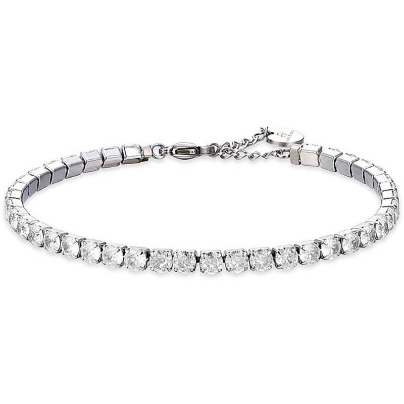 Luca Barra Bracciale Donna Sole Con Cristalli Bianchi BK2330 Stainless Gioiellerie