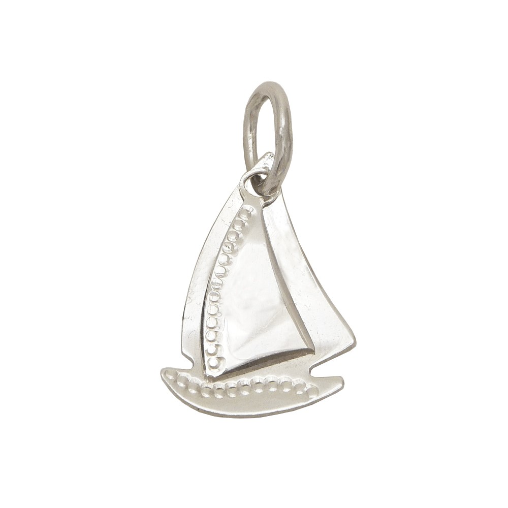 Collana Con Ciondolo Barca A Vela In Oro Giallo 14K, Lunghezza Regolabile 40,6-45,7 Cm