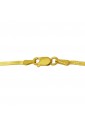 Collana Girocollo Spina Di Pesce Snake Maglia Piatta Oro Giallo 18kt Fantasia Monile IL3UTFM