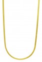 Collana Girocollo Spina Di Pesce Snake Maglia Piatta Oro Giallo 18kt Fantasia Monile IL3UTFM