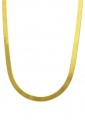 Collana Girocollo Spina Di Pesce Snake Maglia Piatta Oro Giallo 18kt Misura Large Fantasia Monile 2NC92FM