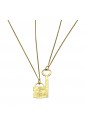 Collana Coppia Lui Lei Charms Lucchetto Chiave Divisibili Argento Gold Incisioni Amore Lovelook CAT/G 1645 2172