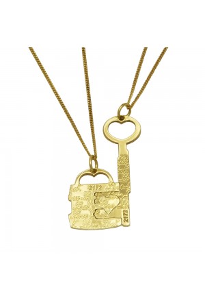Collana Coppia Lui Lei Charms Lucchetto Chiave Divisibili Argento Gold Incisioni Amore Lovelook CAT/G 1645 2172
