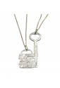 Collana Coppia Lui Lei Charms Lucchetto Chiave Divisibili Argento Incisioni Amore Lovelook CAT/B 1545