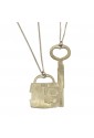 Collana Coppia Lui Lei Charms Lucchetto Chiave Divisibili Argento Amore Lovelook CAT/B 1961