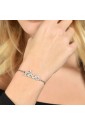 Bracciale Luca Barra Acciaio Scritta Love Cristalli Bianchi BK2402