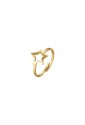 Anello Luca Barra Acciaio Gold Stella Misura Regolabile Donna ANK313