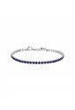 Bracciale Tennis Luca Barra Acciaio Anallergico Cristalli Blu BA1364