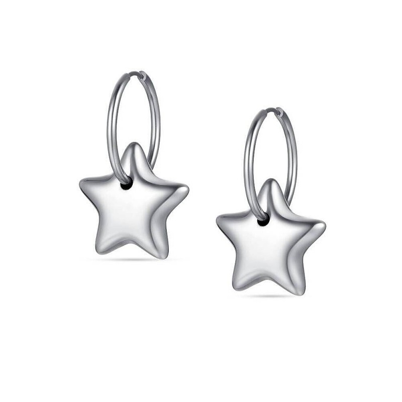 VELVORA Orecchini A Stella In Acciaio Inossidabile Anallergico Per Donna - Regalo Natale, Con Bustina Velluto - 6