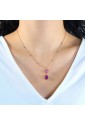 Collana Oro Rosa 18kt Pietre Radici Rubino Fantasia Monile P45CIFM