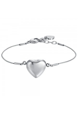 Bracciale Luca Barra Acciaio Anallergico Cuore BK2410