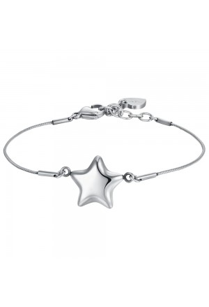 Bracciale Luca Barra Acciaio Anallergico Stella Piena BK2411