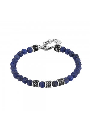 Bracciale Brosway Bullet Acciaio Pietre Lapislazzuli Blu BUL27