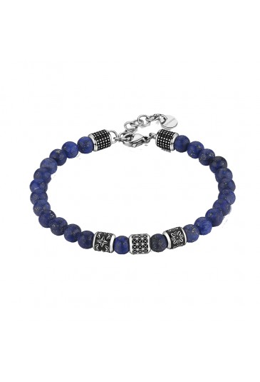 Bracciale Brosway Bullet Acciaio Pietre Lapislazzuli Blu BUL27