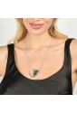 Collana Lunga Luca Barra Acciaio Anallergico Cuore Pieno CK1810