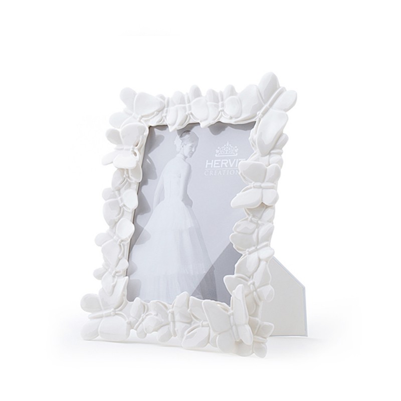Cornice Portafoto Rotonda Beavorty 14 Pollici In Legno Bianco – Per Ricamo, Punto Croce E Foto, Appendere A Parete
