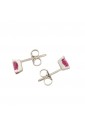 Orecchini Rubino Diamante Naturale Oro Bianco 18kt Mario Porzio MP74-30RB-OFHV
