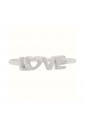 Anello Love Amore Oro Bianco 18KT Misura 12 Fantasia Monile EXBWDFM