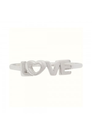 Anello Love Amore Oro Bianco 18KT Misura 12 Fantasia Monile EXBWDFM