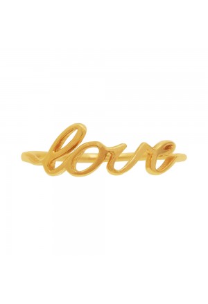 Anello Love Amore Oro Giallo 18KT Misura 14 Fantasia Monile BOKDZFM