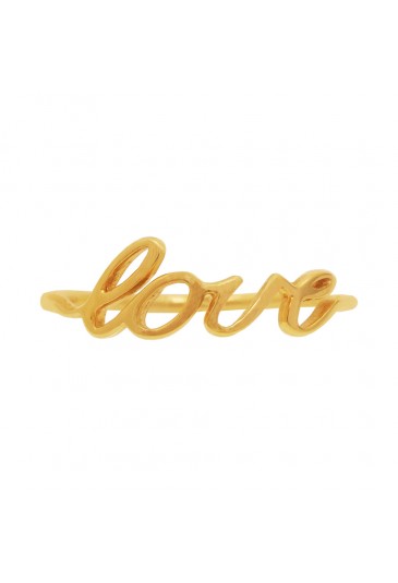 Anello Love Amore Oro Giallo 18KT Misura 14 Fantasia Monile BOKDZFM