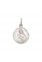 Ciondolo Santa Rita Da Cascia Oro Bianco 18kt Sacro Regalo Battesimo Comunione Cresima Fantasia Monile 1RAPPFM